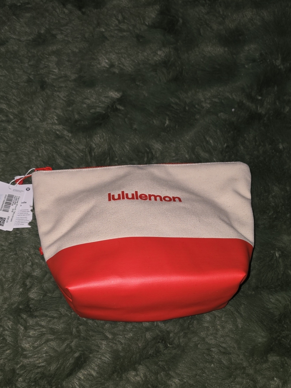Lululemon Nwts CANVAS Pouch *WORDMARK!! NAT/CRYE! 3.5 LITER, Big One!